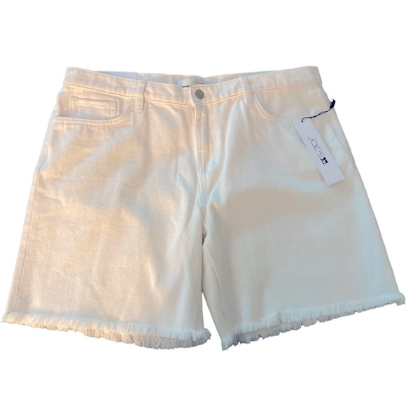 JOE’S JEANS shorts, size 32, white with raw hem. New, never worn. Coastal vibe - Picture 1 of 7